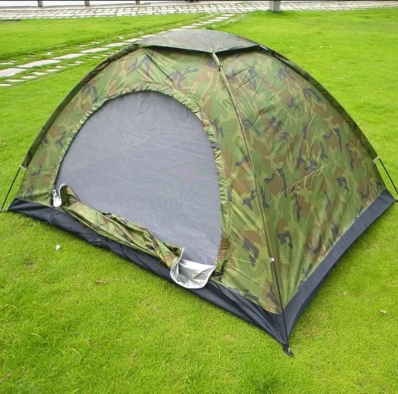 Barraca de camping para 7 pessoas camuflada - Foto 3