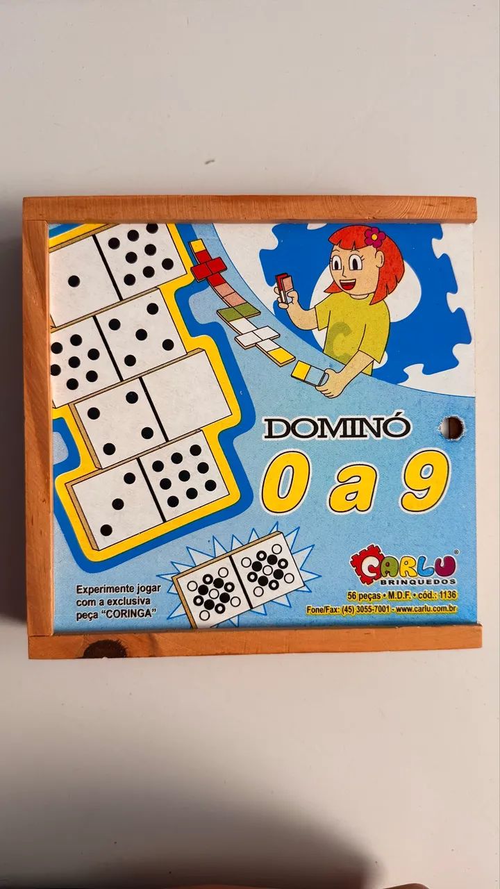 Dominó 0 a 9 Carlu Brinquedos  - Foto 3