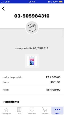 IPhone 8 PLUS 256GB Semi Novo NÃO TEM nenhum detalhe NEM poeira tem NF-e Garantia - Foto 5