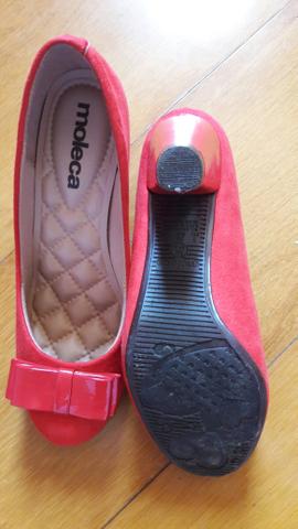Sapato vermelho Moleca 36 - Foto 2