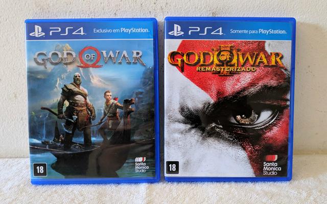 God of War 4 e 3 PS4 - Combo
