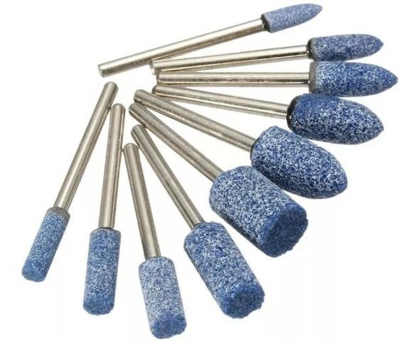COD-FR29 10 Pcs 1/8 Abrasivo Montado Pedra Rotativa Ferramenta De Moa Arduino - Foto 3