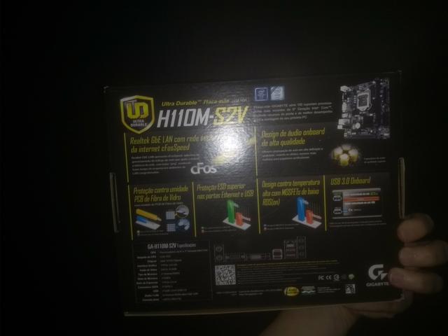 Placa-Mãe Gigabyte GA-H110M-S2V, Intel LGA 1151, mATX, DDR4