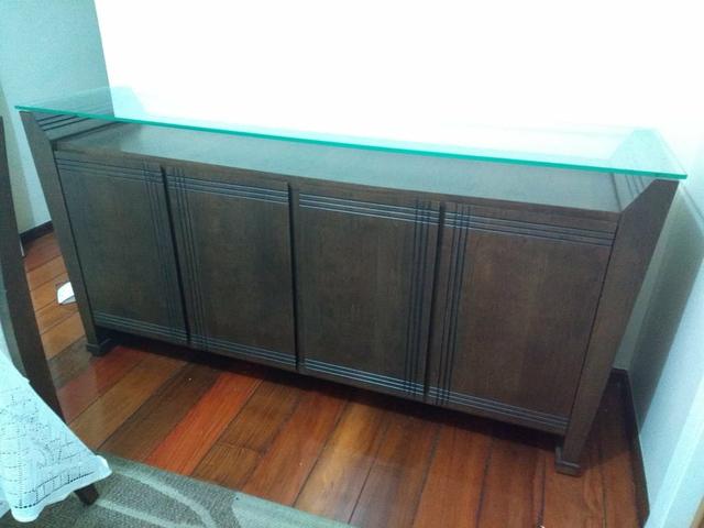 Conjunto de mesa com 6 cadeiras + buffet + tapete - Foto 3