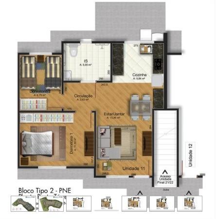 Apartamento em araucária condomínio clube, excelente região - Foto 3