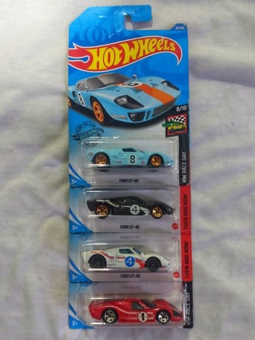 Hot Wheels Kit 4 Ford Gt 40 Clássico - Foto 2