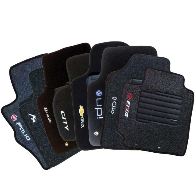 Tapete Carpete Automotivo Nome do Carro Bordado  - Para Todos os Carros