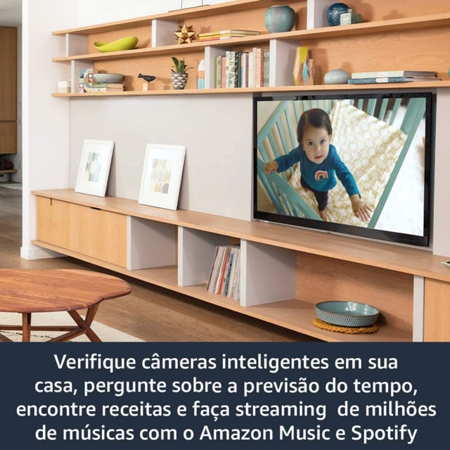 Tv Box Fire Tv Stick Com Controle Remoto por Voz Com Alexa - Amazon - Foto 5