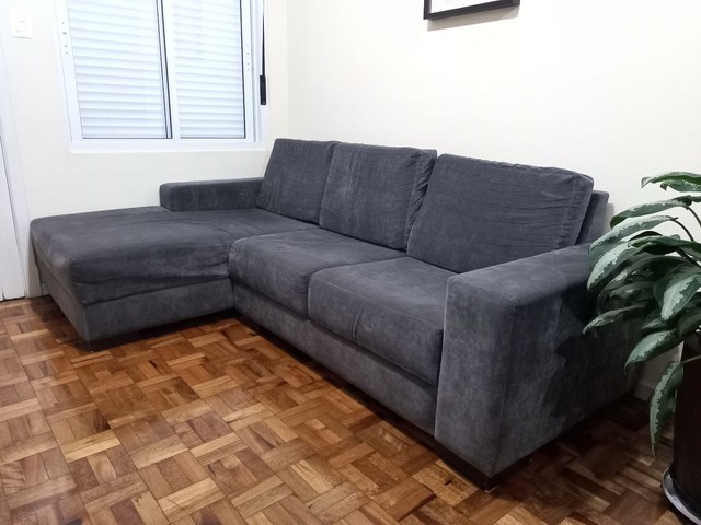 Sofá cinza/chumbo - Móveis - Centro, Curitiba 1141923568 | OLX