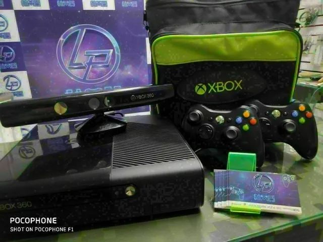 Xbox 360 Desbloqueado  10 Jogos 1 Controle Completo - Desconto no Preço