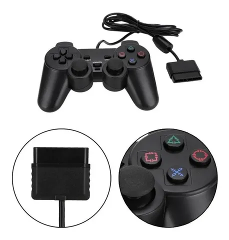 Controle Joystick Wireless Analógico com Vibração para PS2 PRO50