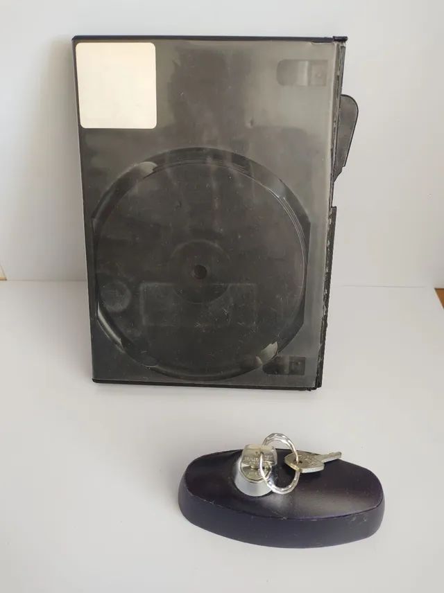 Capa estojo DVD/CD duplo com trava de segurança 30 peças