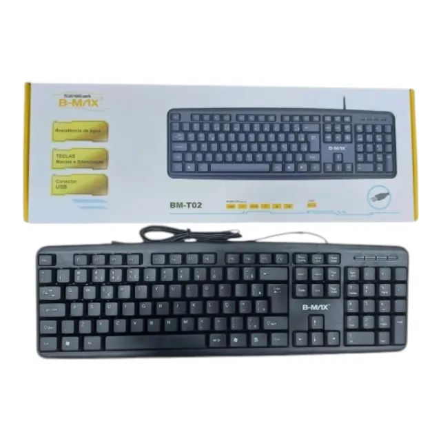 TECLADO PADRÃO COM FIO B-MAX BM T02