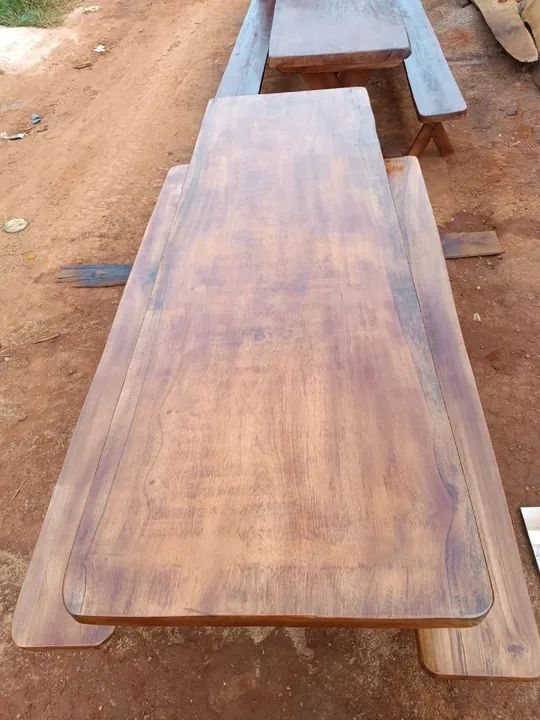 Mesa rustica madeira maçiça  - Foto 2