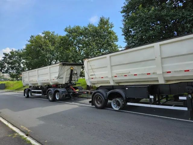 Rodocaçamba Randon Ano 20 Dolly Reto lona Fácil Rodado Disco Sem pneus  - Foto 8