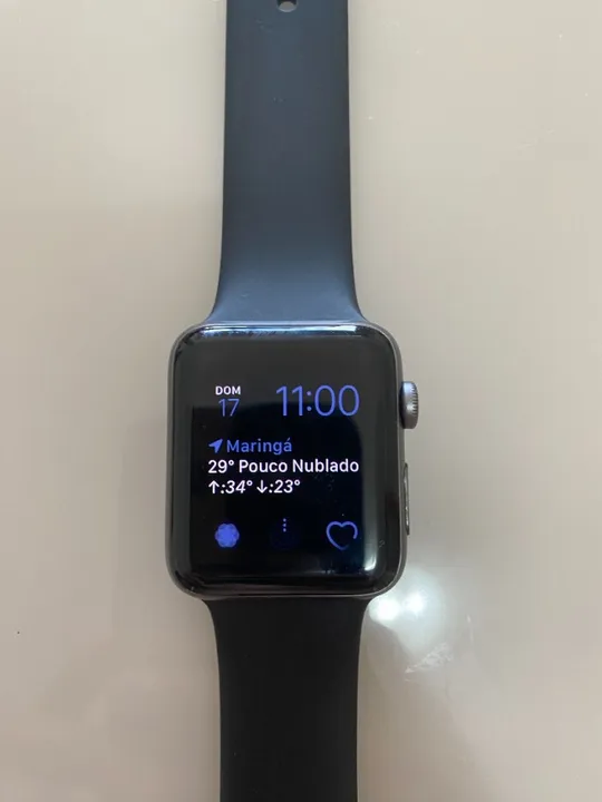 Apple Watch Series 2 | Preto | 42mm | Completo