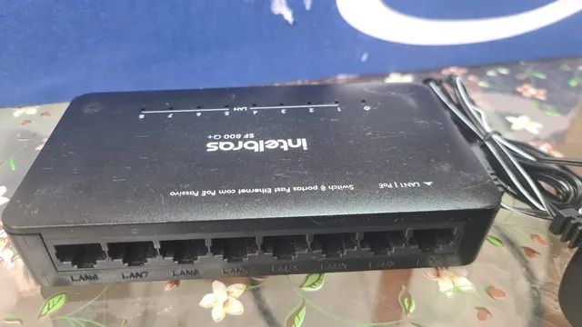 Switch 8 Portas Fast, Intelbras, Sf 800 Q+ Ultra, Preta, Único