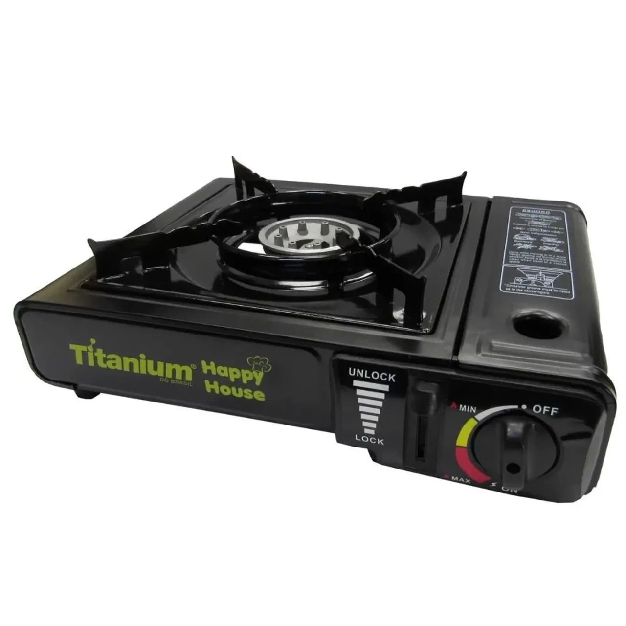 Fogareiro Fogão Portátil Automático Camping Titanium - Foto 4