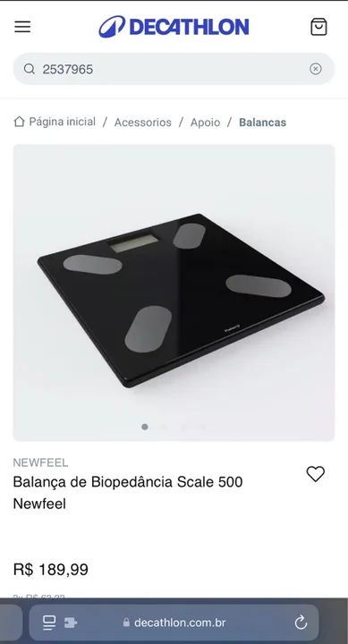 Balança Bioimpedância Decatlohn - Foto 3