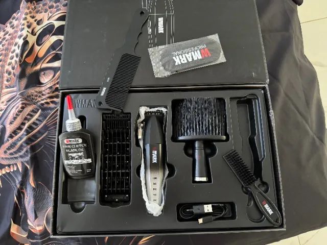 WMARK 2038 Branco Nova Máquina de Cortar Cabelo Barbearia - Foto 2