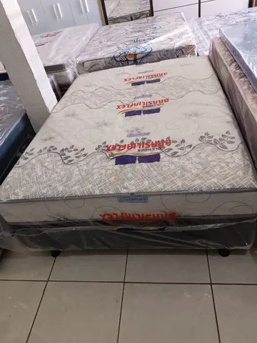 CAMA BOX CASAL ESPUMA SELADA NOVA ALTO PADRÃO 