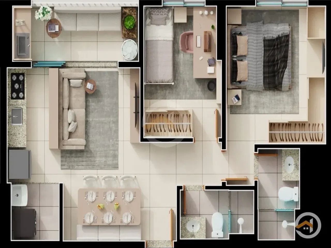 2 quartos com 1 suite no Setor Bueno - Foto 4