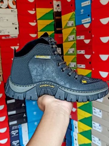 Bota Caterpillar Adventure Motoqueiro - Preto - Foto 2