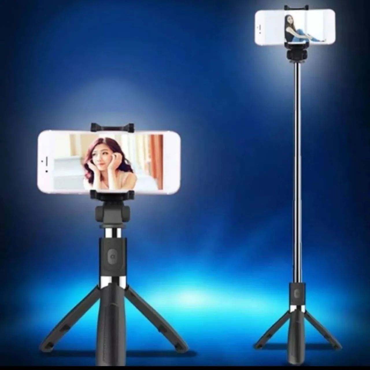  * tripé e bastão selfie 2 em 1 - Foto 2