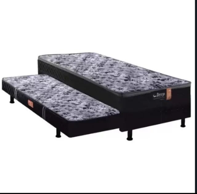 Cama box solteiro com Auxiliar 