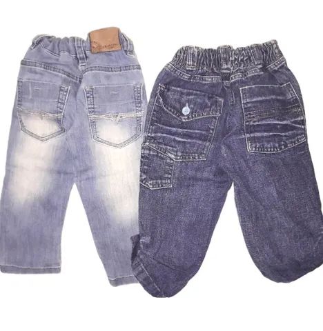 lote de calças jeans para menino de 1 e 2 anos - 2 peças - Foto 3