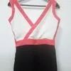Macacão longo, branco, rosa e preto.  - Foto 2