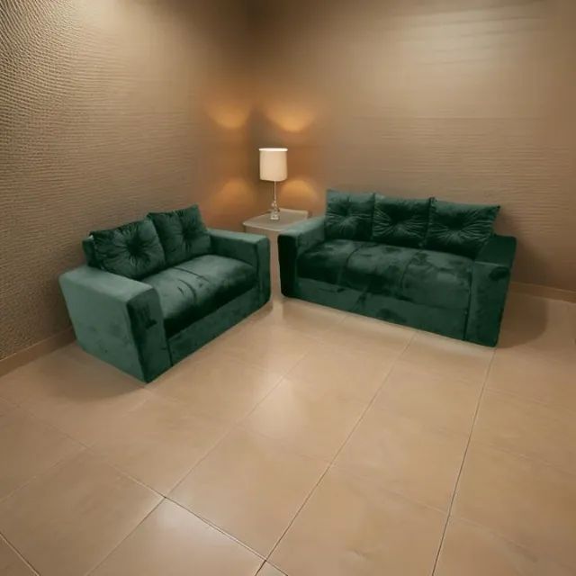 Conjunto de Sofá 2 e 3 Lugares - Clássico e Espaçoso - Foto 4