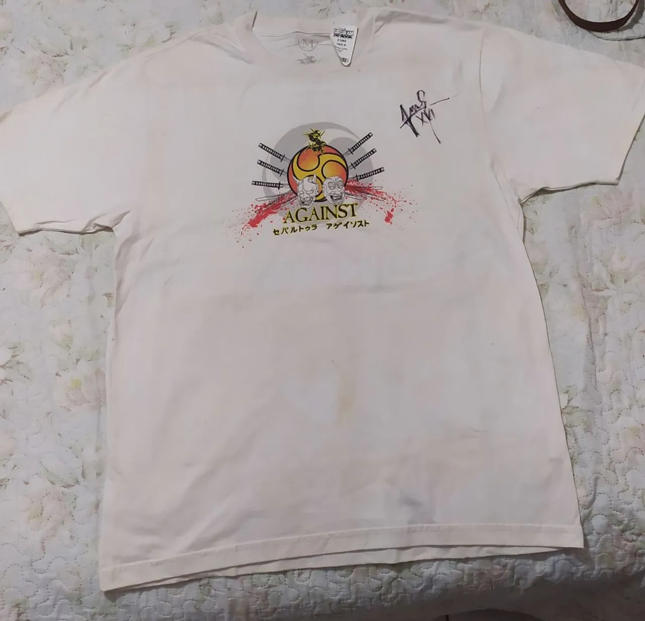 Camiseta Sepultura Autografada