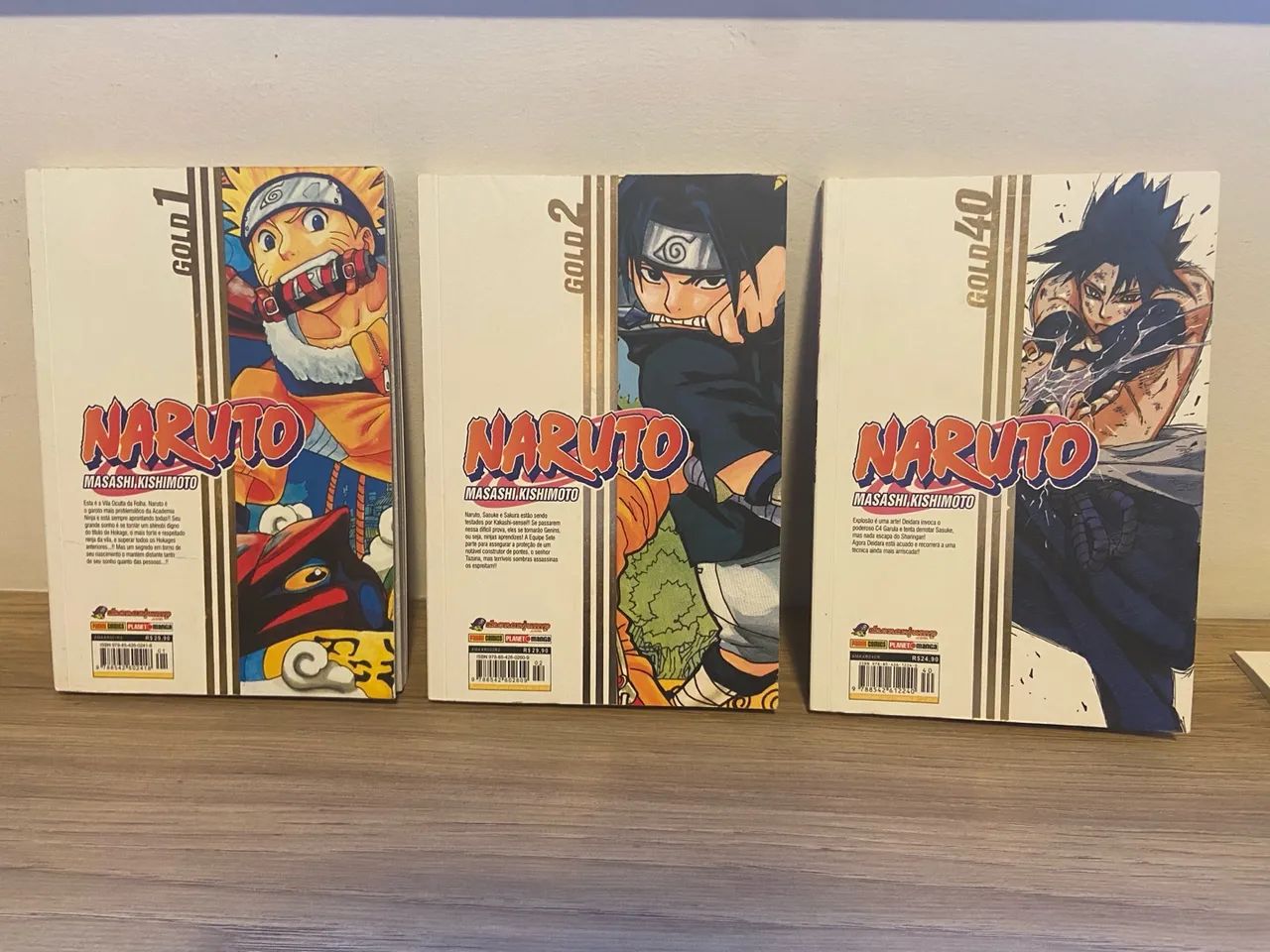 Mangá Naruto Gold - Volumes 1, 2 e 40- Edições em Português