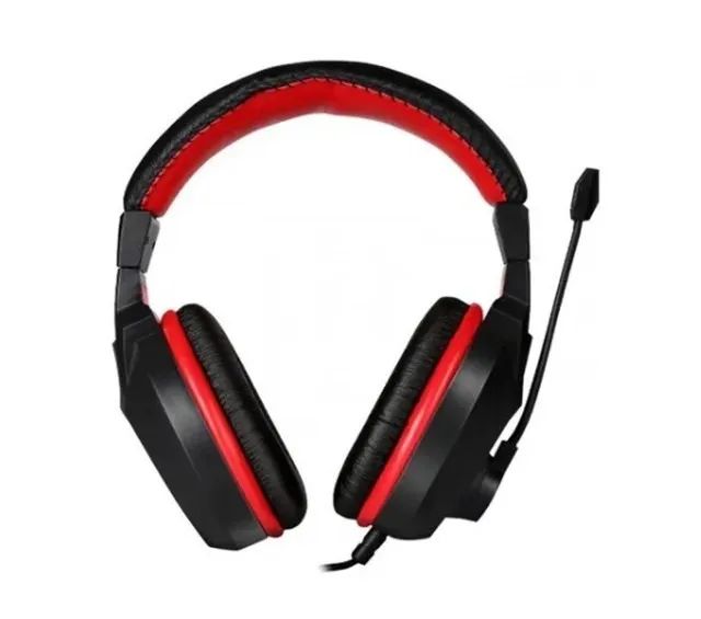 PRONTA ENTREGA | Fone Headset Gamer Marvo Scorpion P2 Preto c/ Vermelho - Foto 4