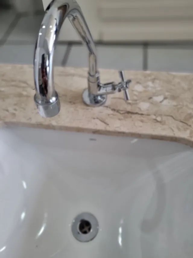 Pia de mármore completa cor Nude  - Foto 2