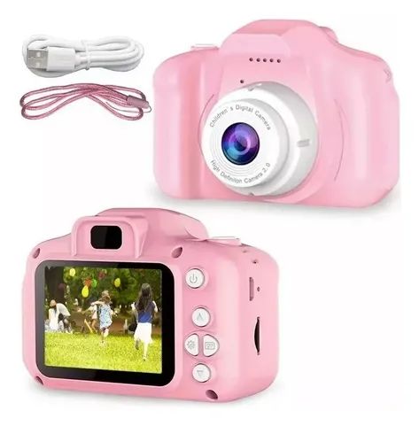 Máquina Fotográfica Infantil Digital Câmera Vídeo Jogo Foto - 1141