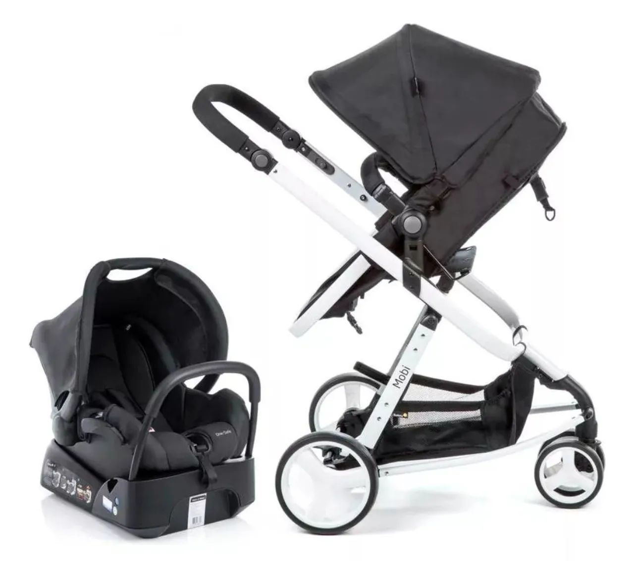 Carrinho de Bebê Mobi Safety 1st 2 em 1 com Bebê Conforto - Foto 2