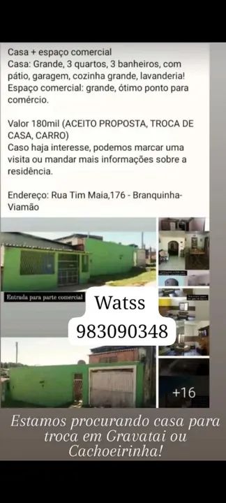 foto - Viamão - Branquinha