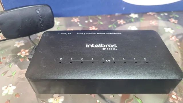 Switch 8 Portas Fast, Intelbras, Sf 800 Q+ Ultra, Preta, Único - Foto 2