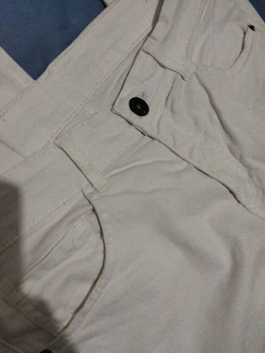Calça Jeans brin Branca - Foto 5