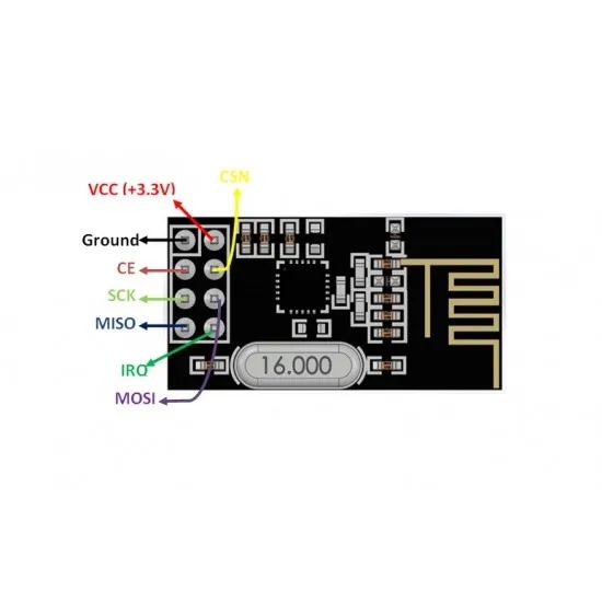 Módulo Wireless Nrf24L01 2.4gHz Transceiver Rf - Foto 4