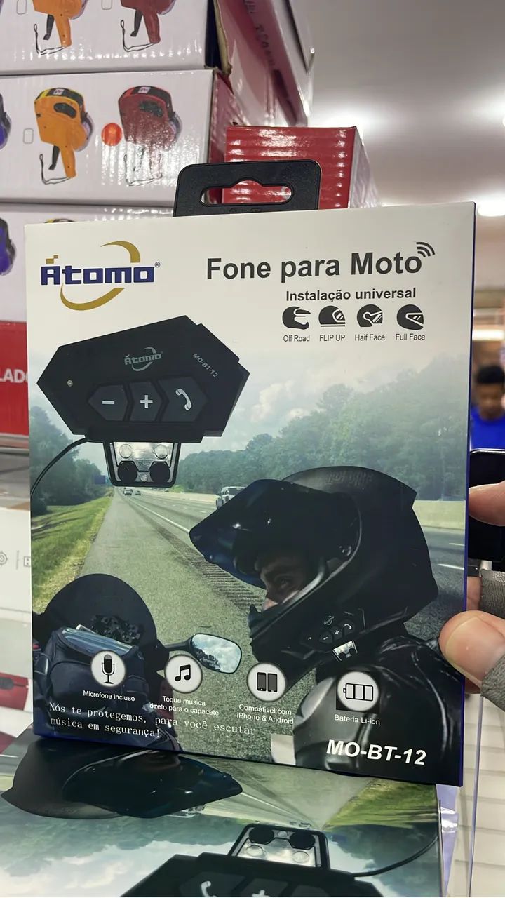 Fone para capacete 