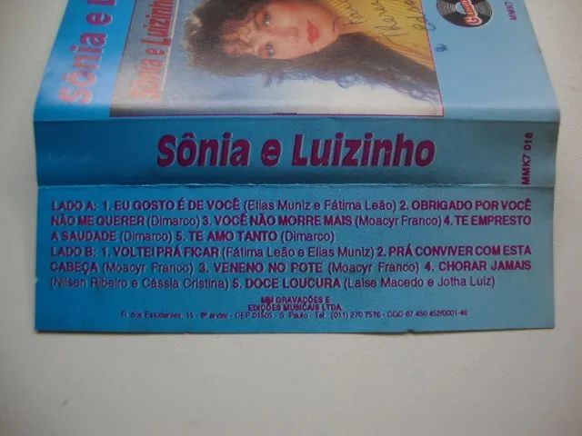 Fita K-7 Sonia e Luizinho . - Foto 2
