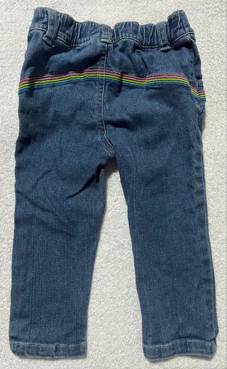 Calça jeans bebê 12 meses Carters - Foto 4