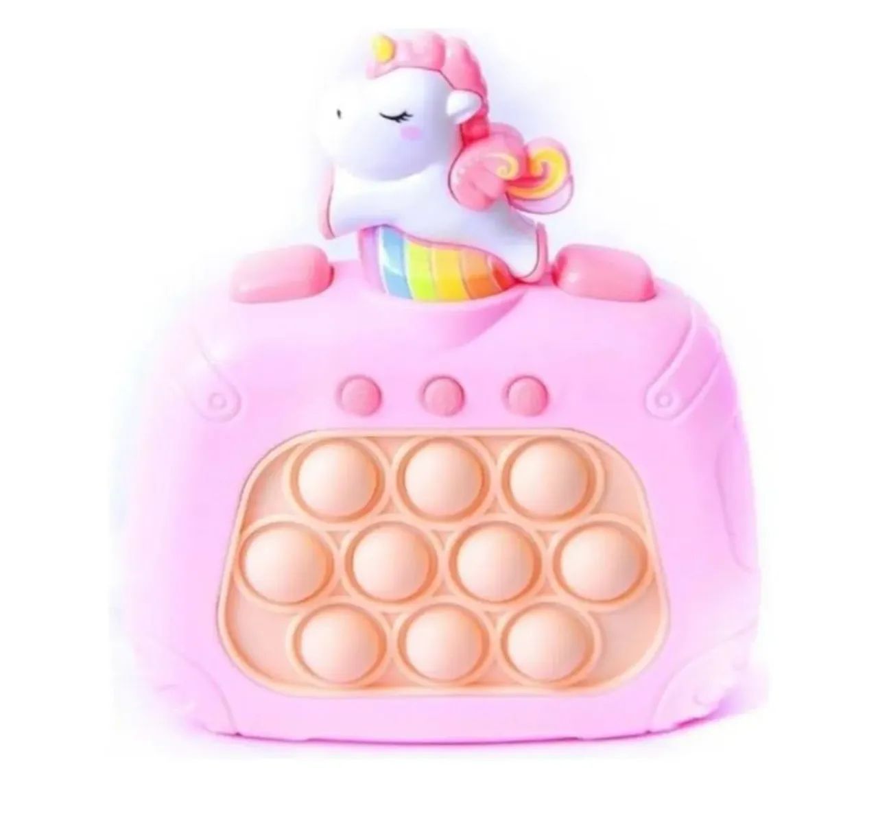Fidget Toy Unicórnio Rosa Pop It Brinquedo Eletrônico 