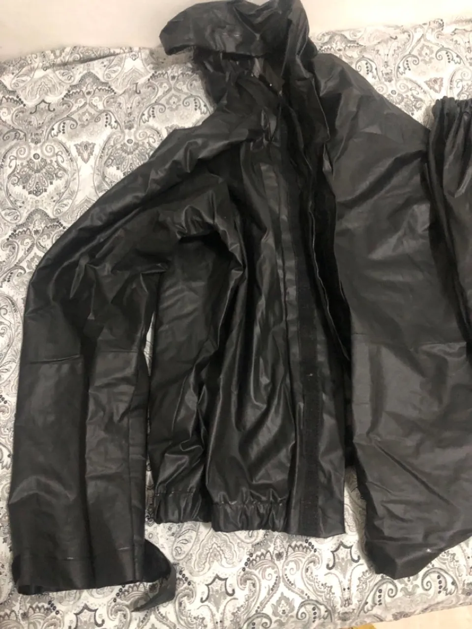 Conjunto de chuva para moto preto