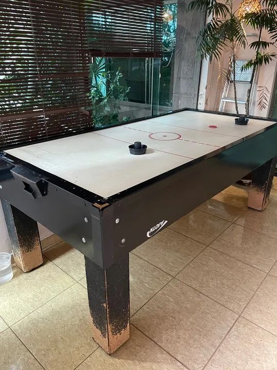 Mesa De Aero Hockey Preto - Klopf