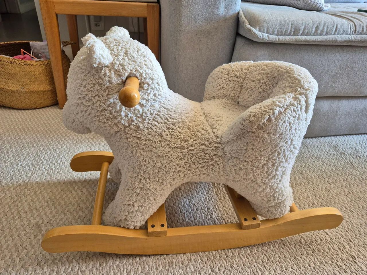 Balanço Ursinho Branco Musical - Ideal para Bebês - Foto 3