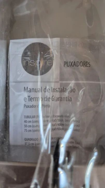 Puxador novo 37cm aço escovado  - Foto 3